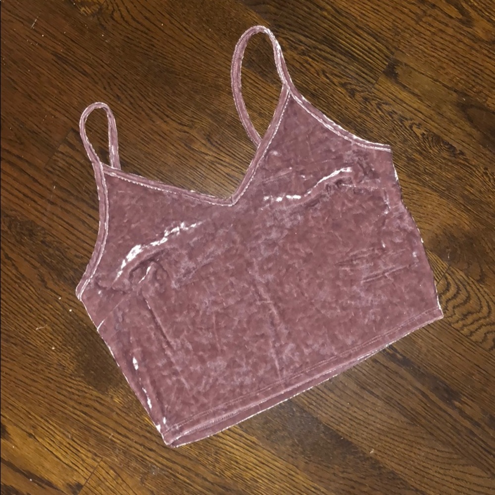 Forever 21 velvet crop top
